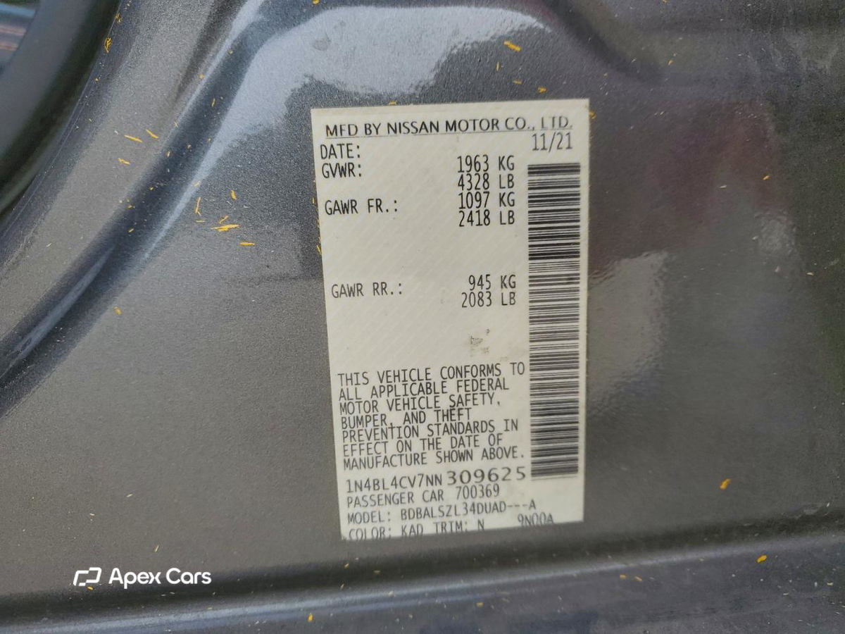 Nissan Altima 2022