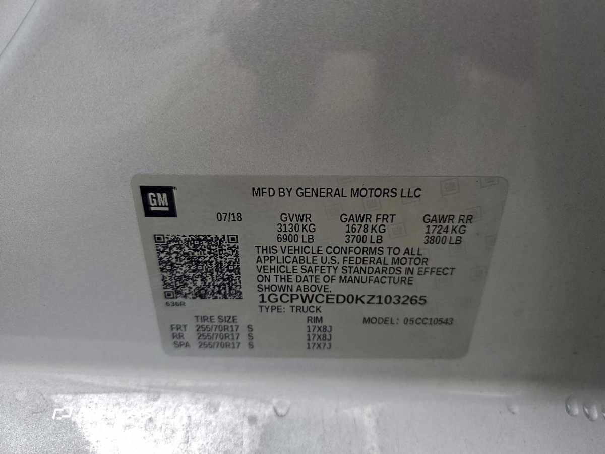 Chevrolet Silverado 2019