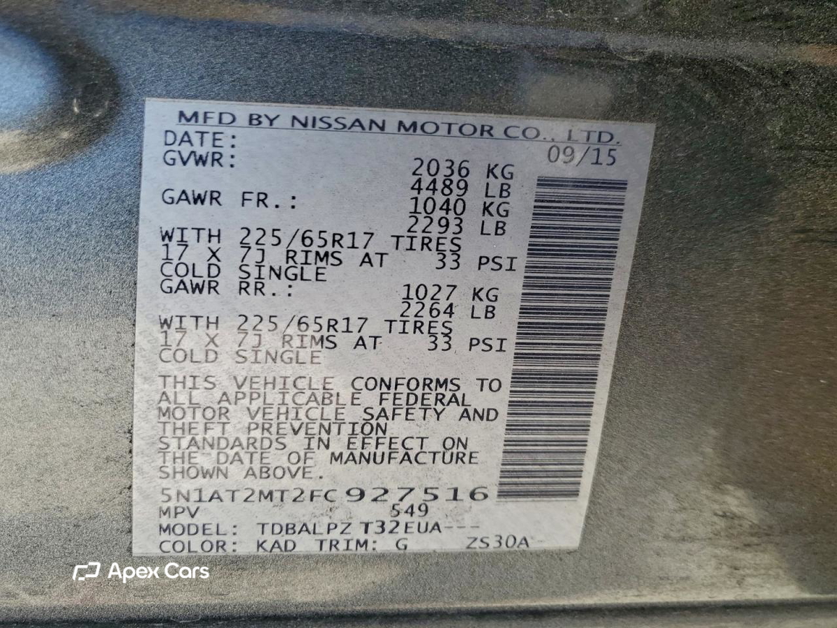 Nissan Rogue 2015