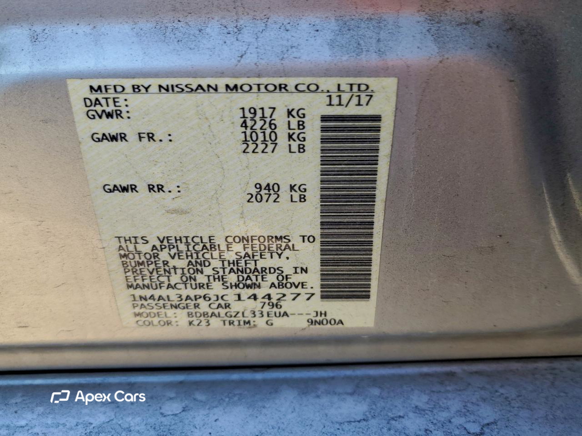 Nissan Altima 2018