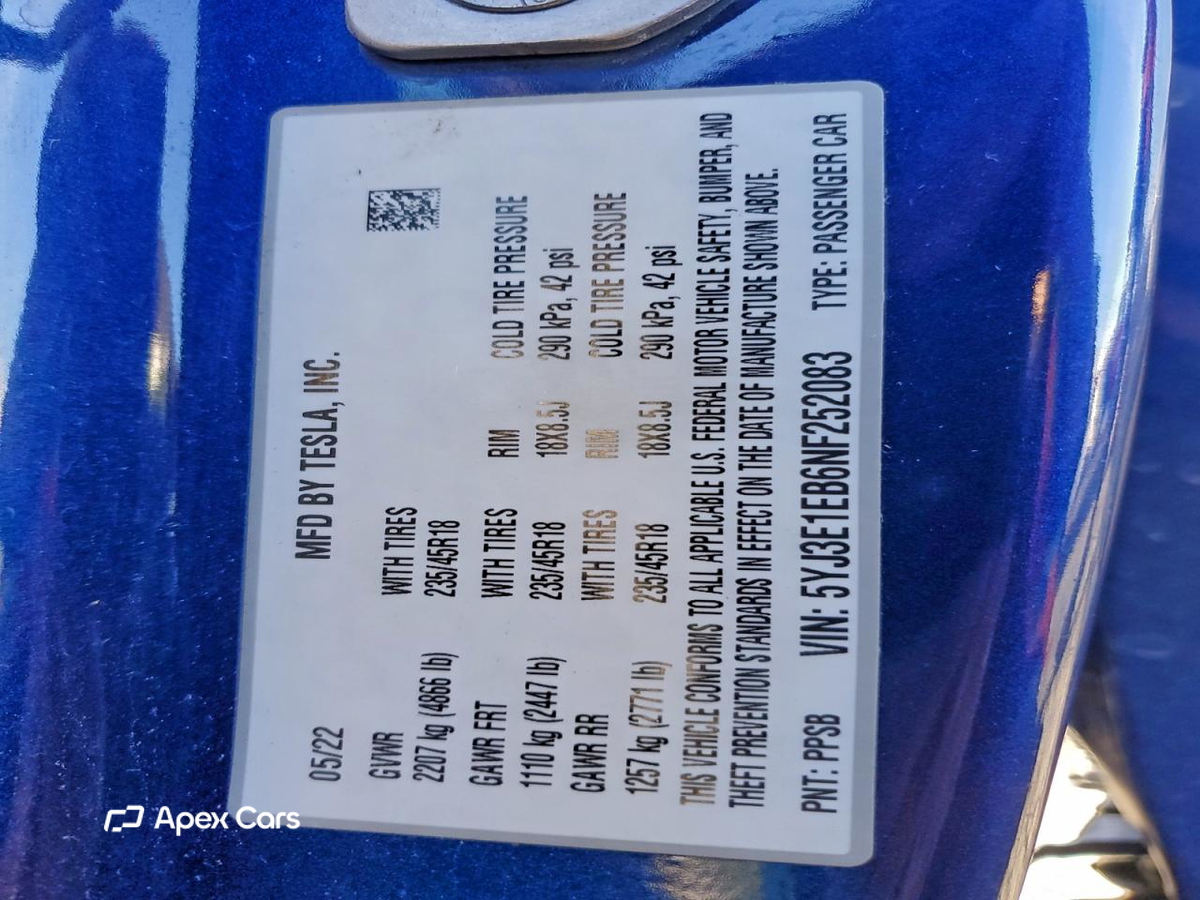 Tesla Model 3 2022