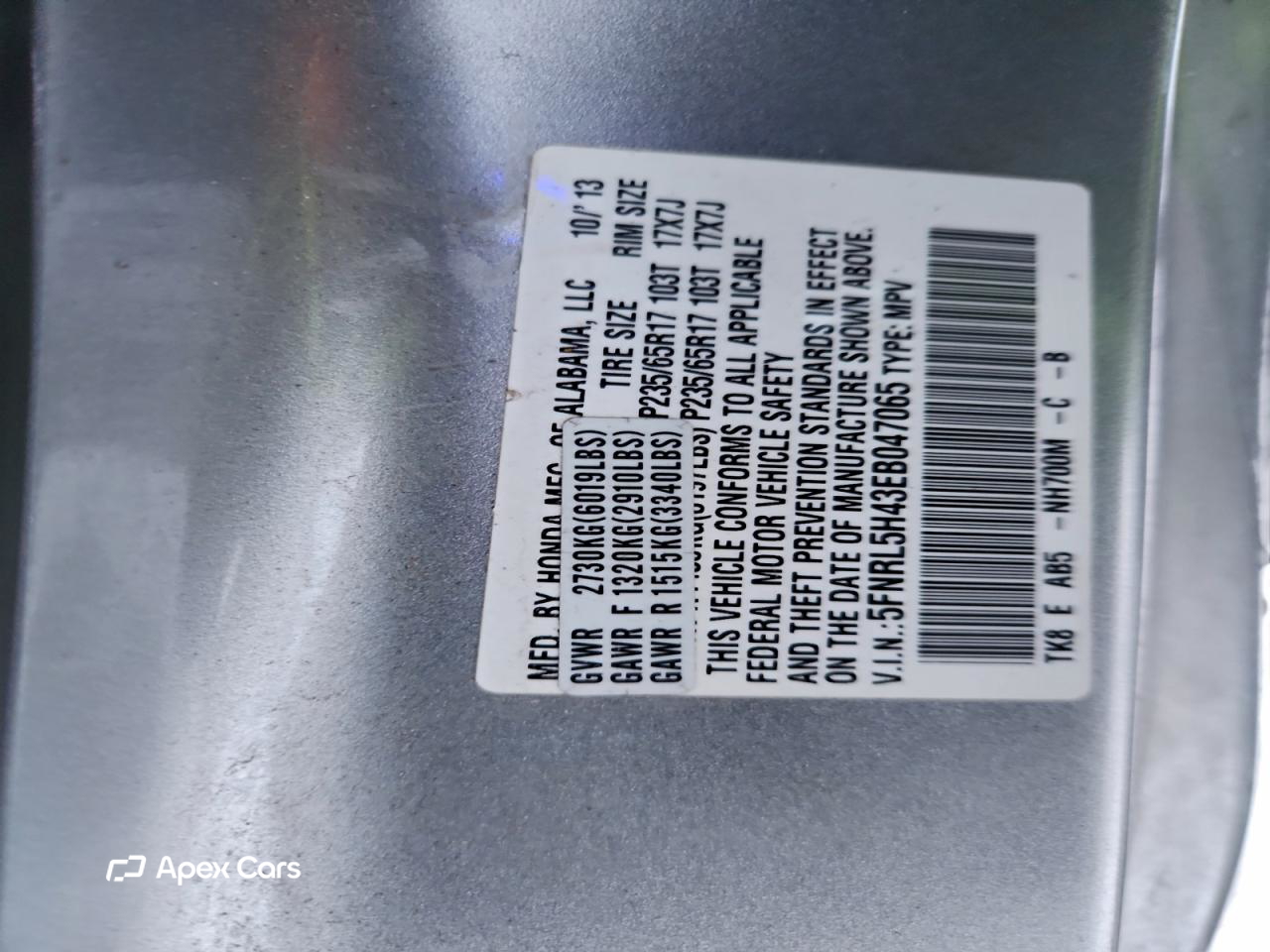 Honda Odyssey 2014
