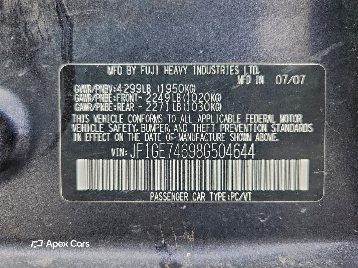 Subaru Impreza 2008