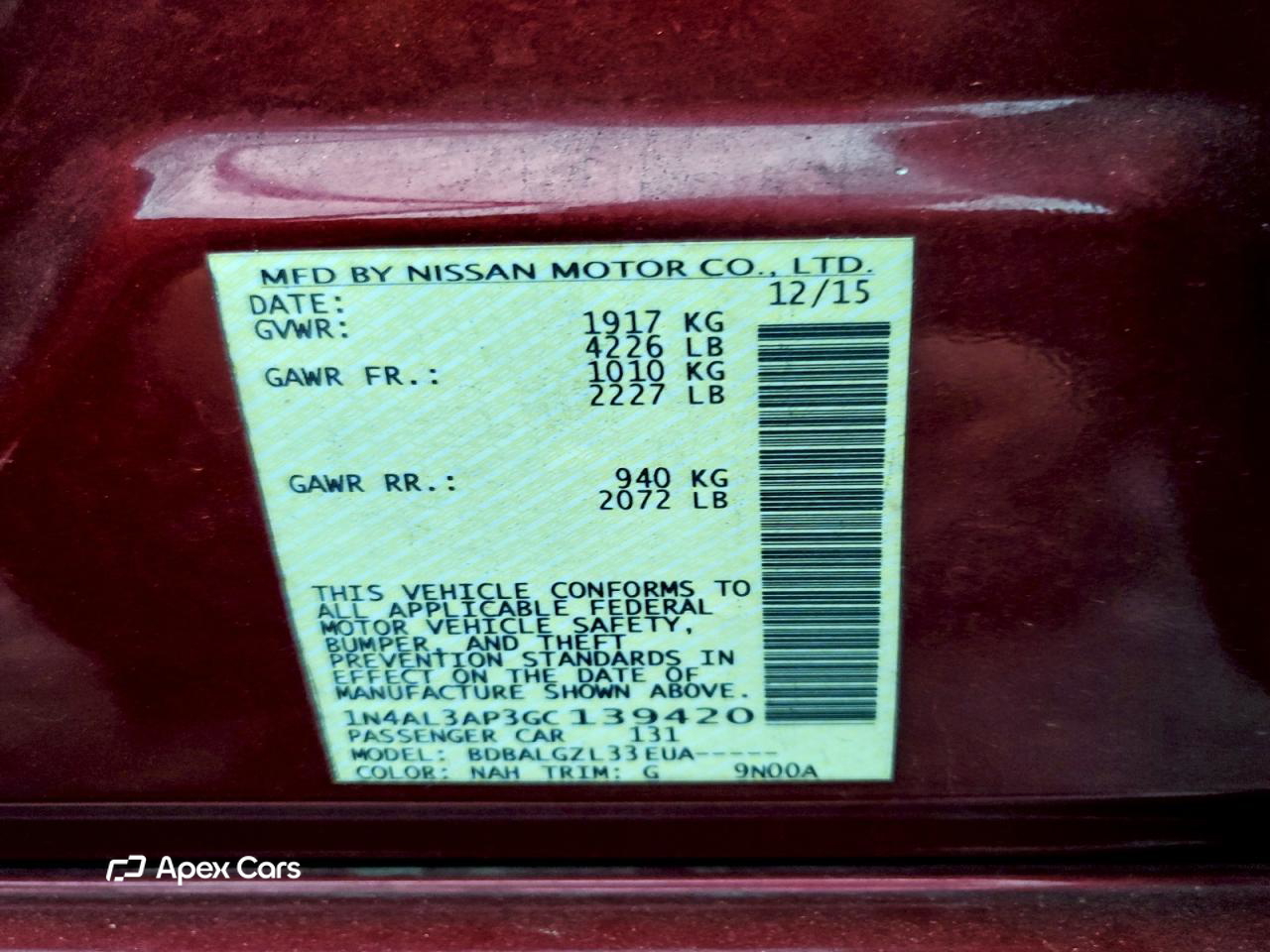 Nissan Altima 2016