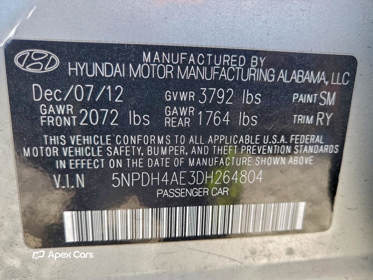 Hyundai Elantra 2013
