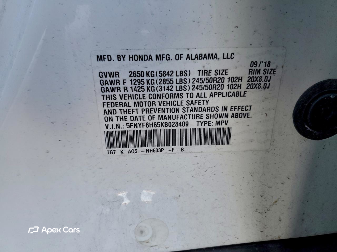Honda Pilot 2019