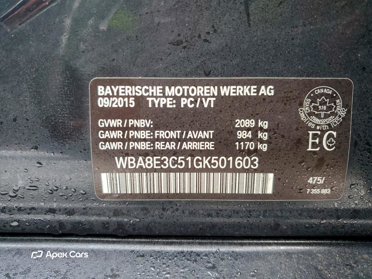 BMW Series 3 2016
