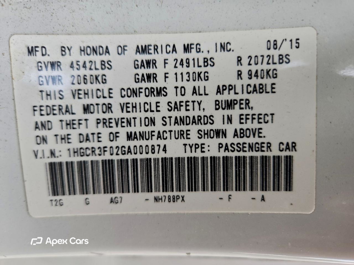 Honda Accord 2016