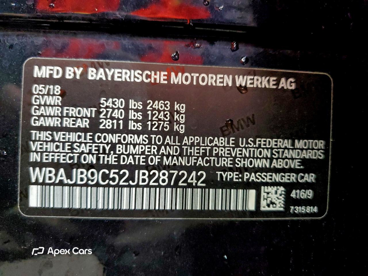 BMW Series 5 2018