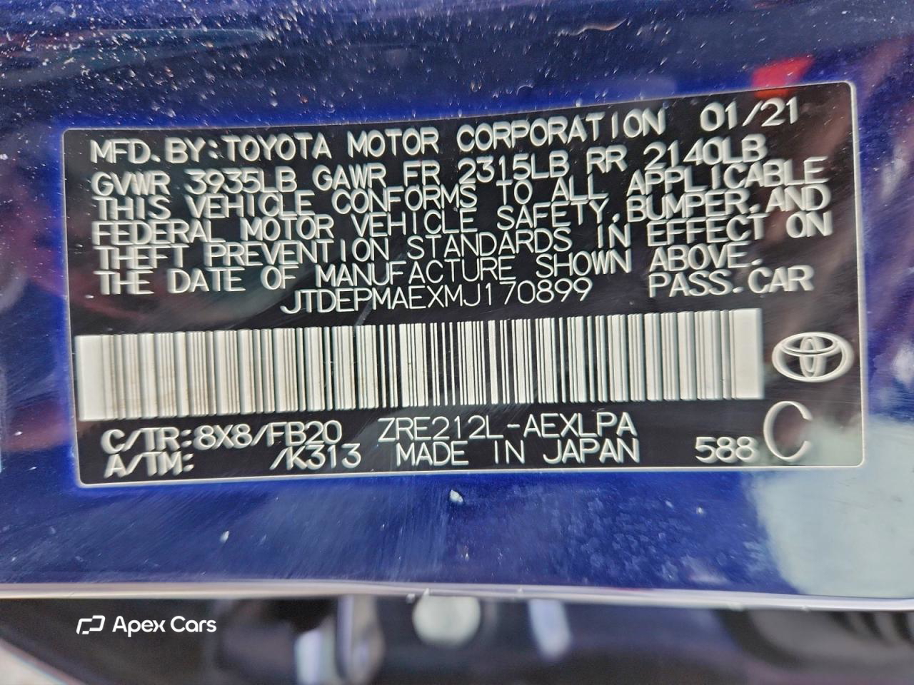 Toyota Corolla 2021