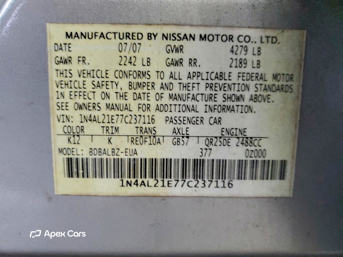Nissan Altima 2007