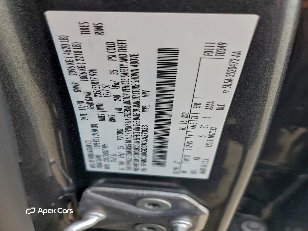 Ford Escape 2019