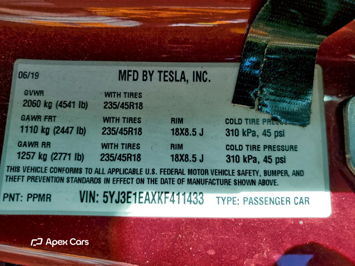 Tesla Model 3 2019
