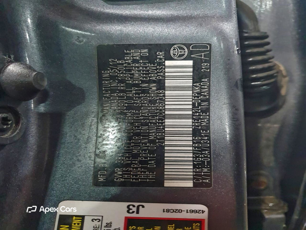 Toyota Corolla 2012
