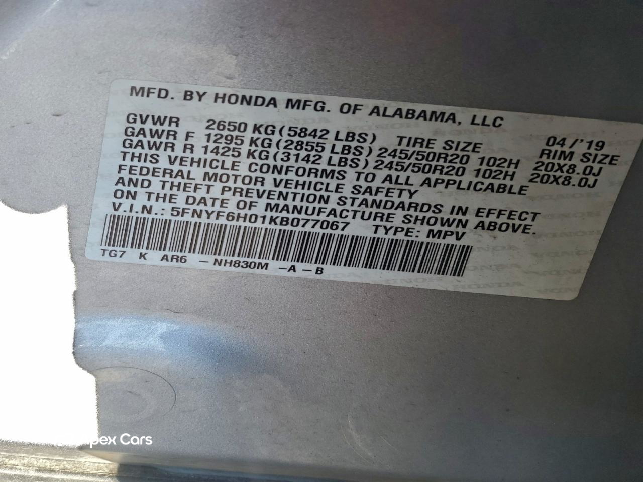 Honda Pilot 2019
