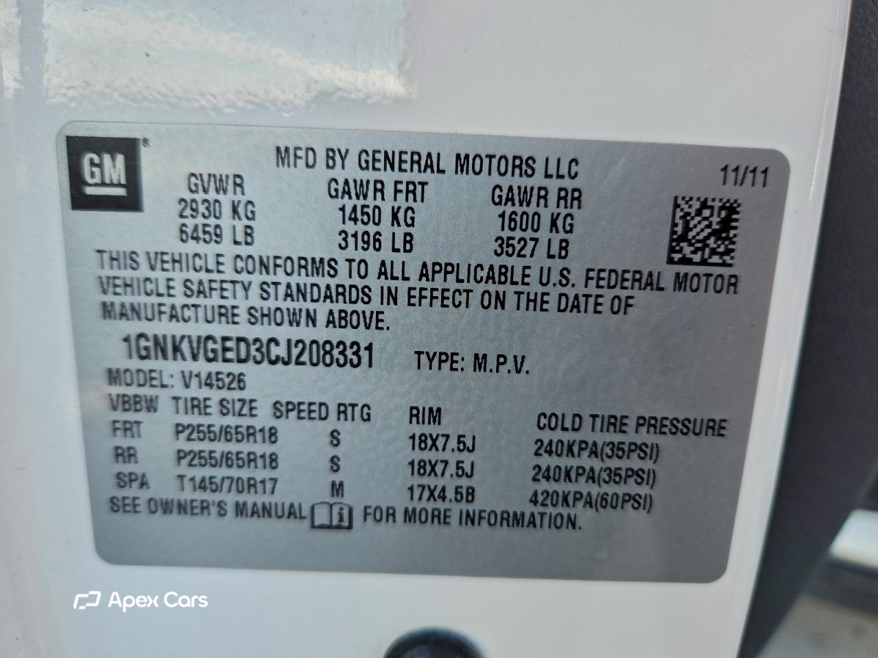 Chevrolet Traverse 2012