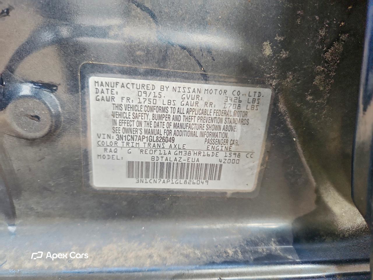 Nissan Versa 2016