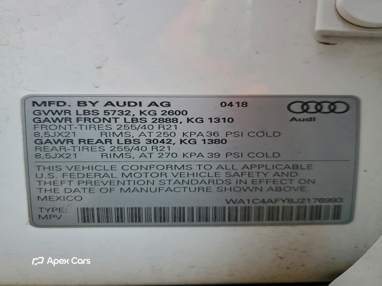 Audi SQ5 2018