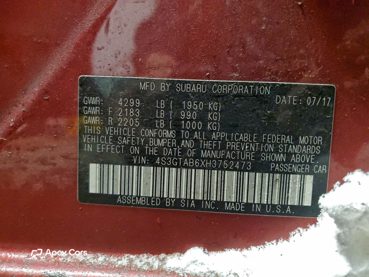 Subaru Impreza 2017