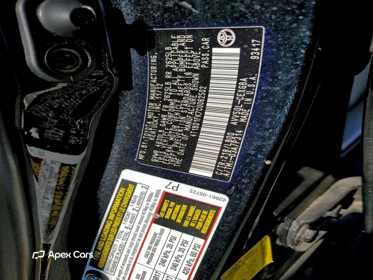 Toyota Camry 2012