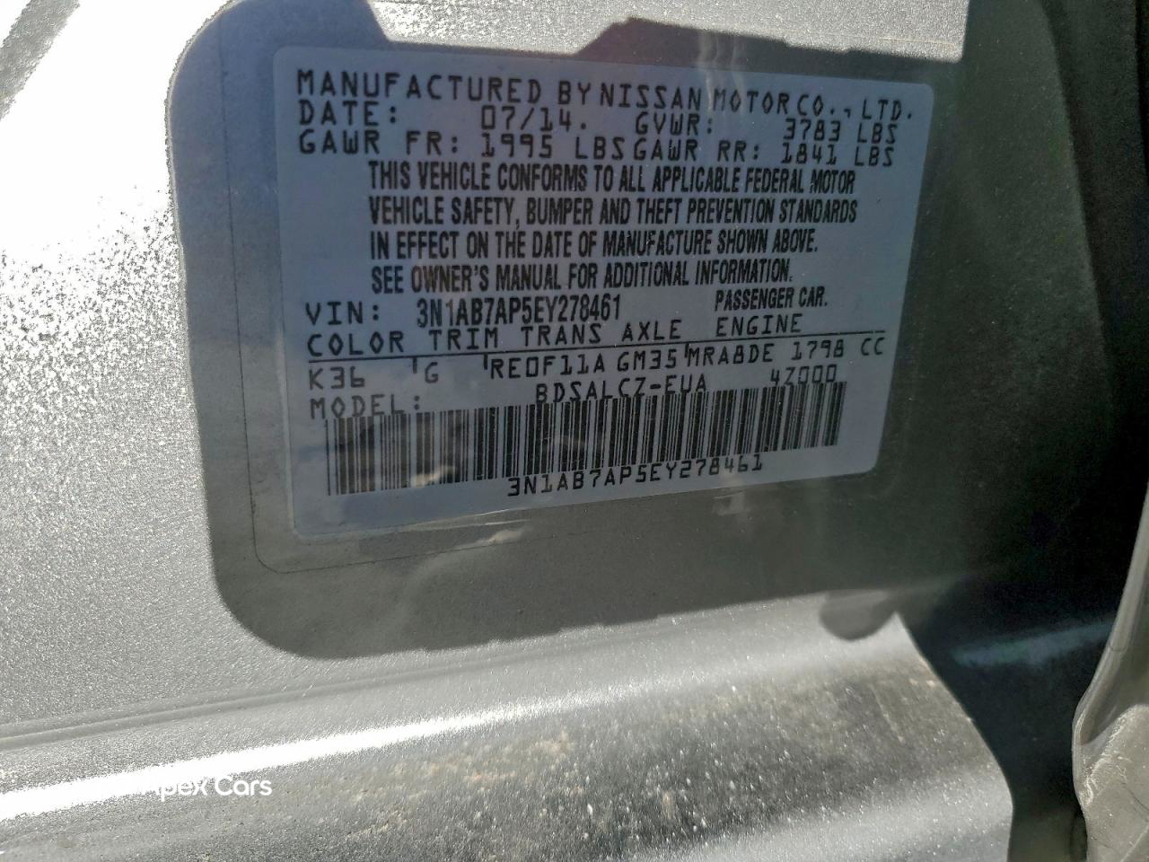 Nissan Sentra 2014