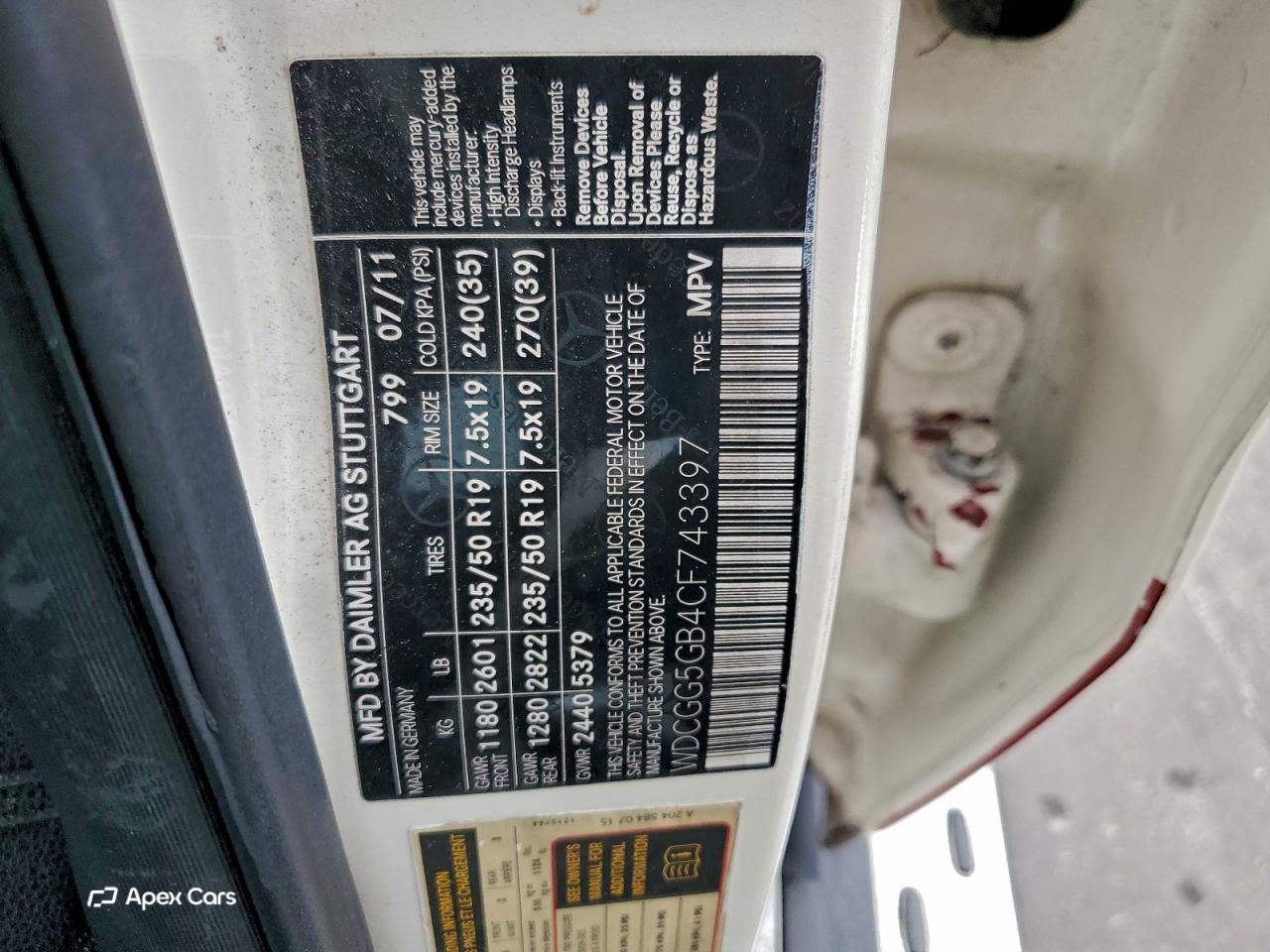 Mercedes-Benz GLK-klasse 2012