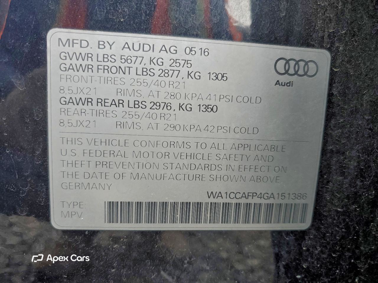 Audi SQ5 2016