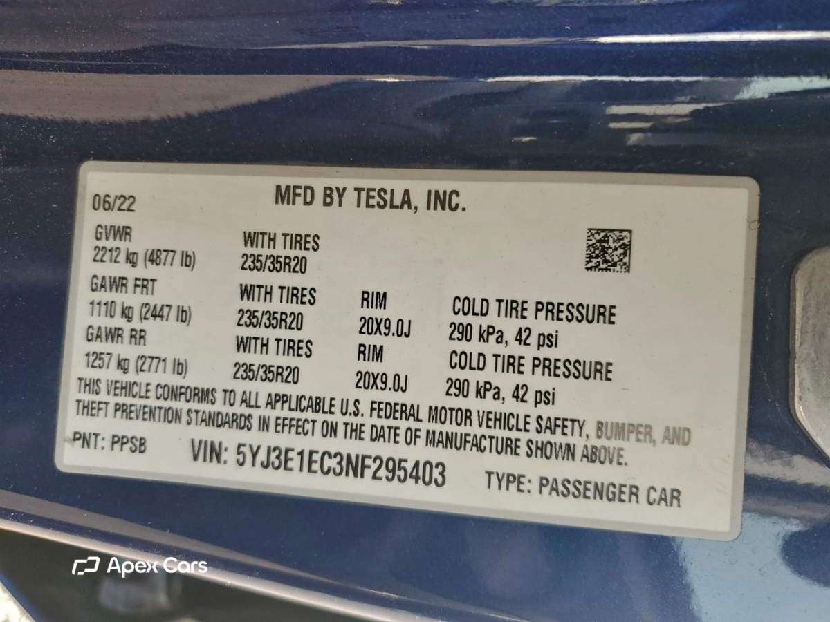 Tesla Model 3 2022