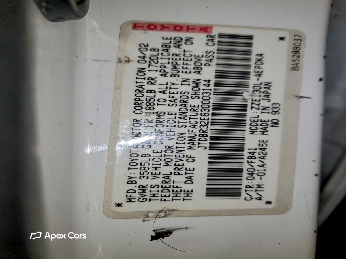 Toyota Corolla 2003