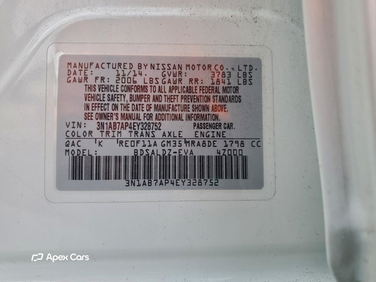 Nissan Sentra 2014