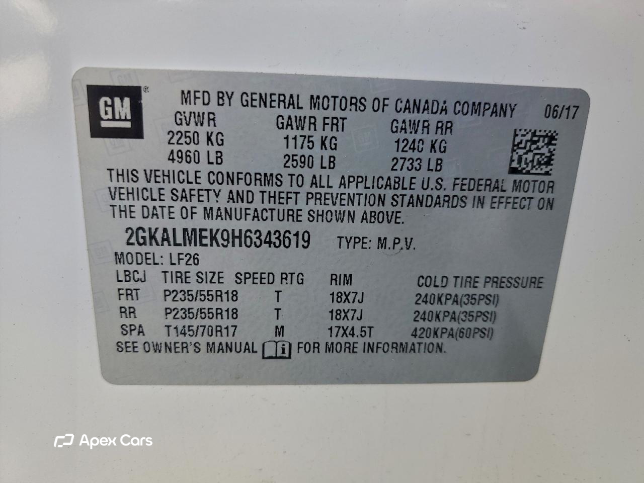 GMC Terrain 2017