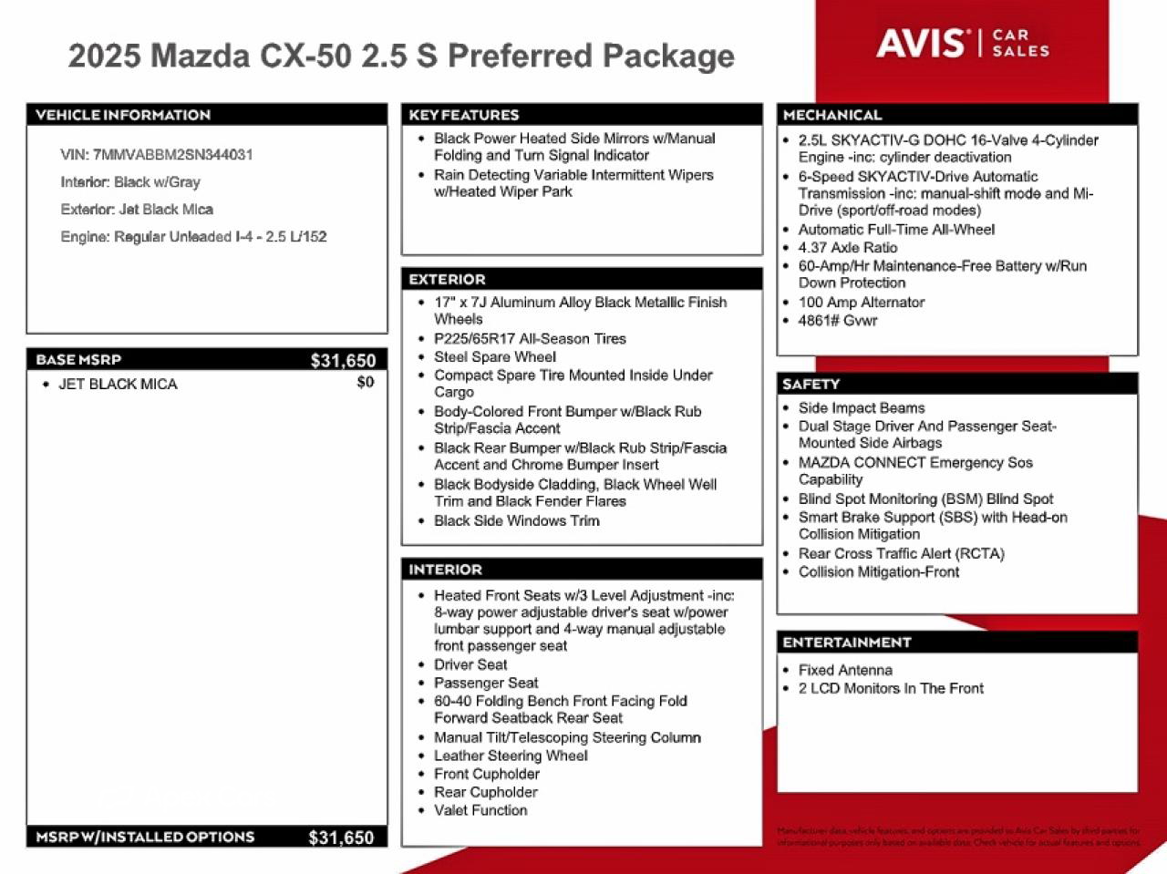 Mazda CX-50 2025