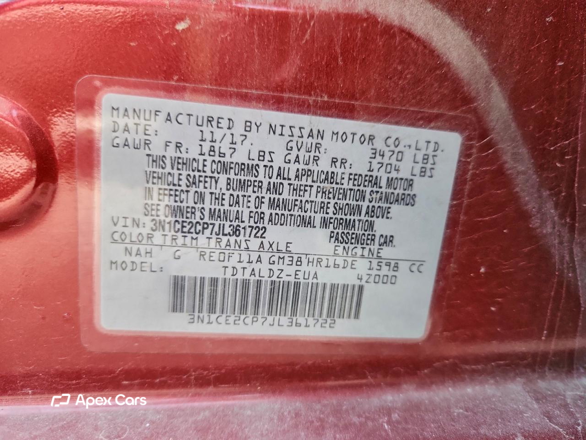 Nissan Versa 2018