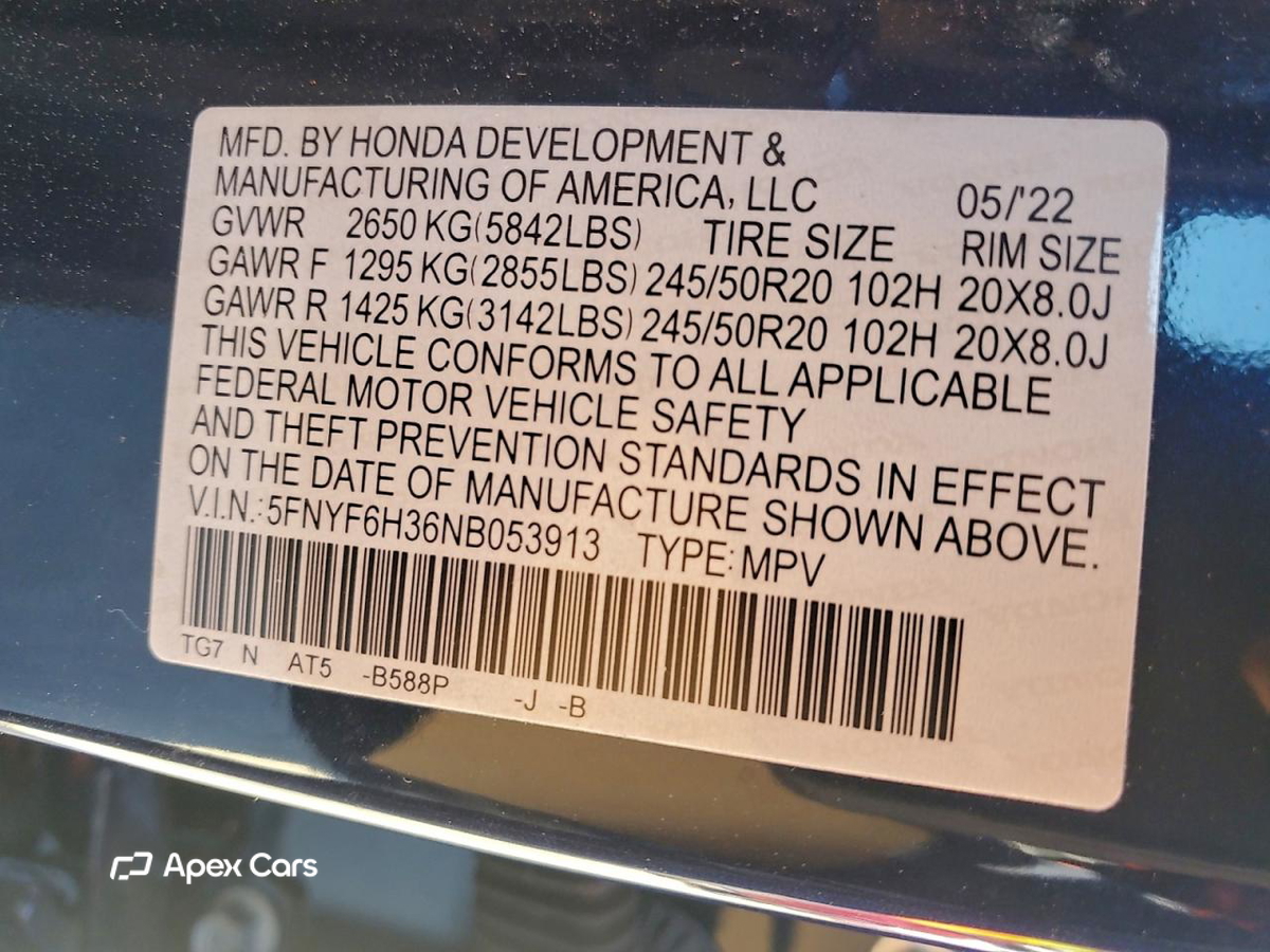 Honda Pilot 2022