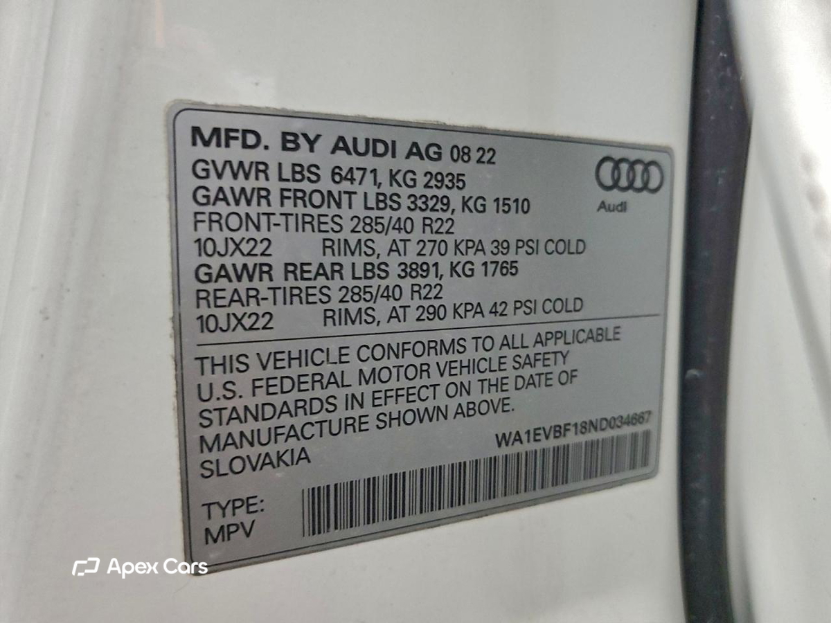 Audi Q8 2022
