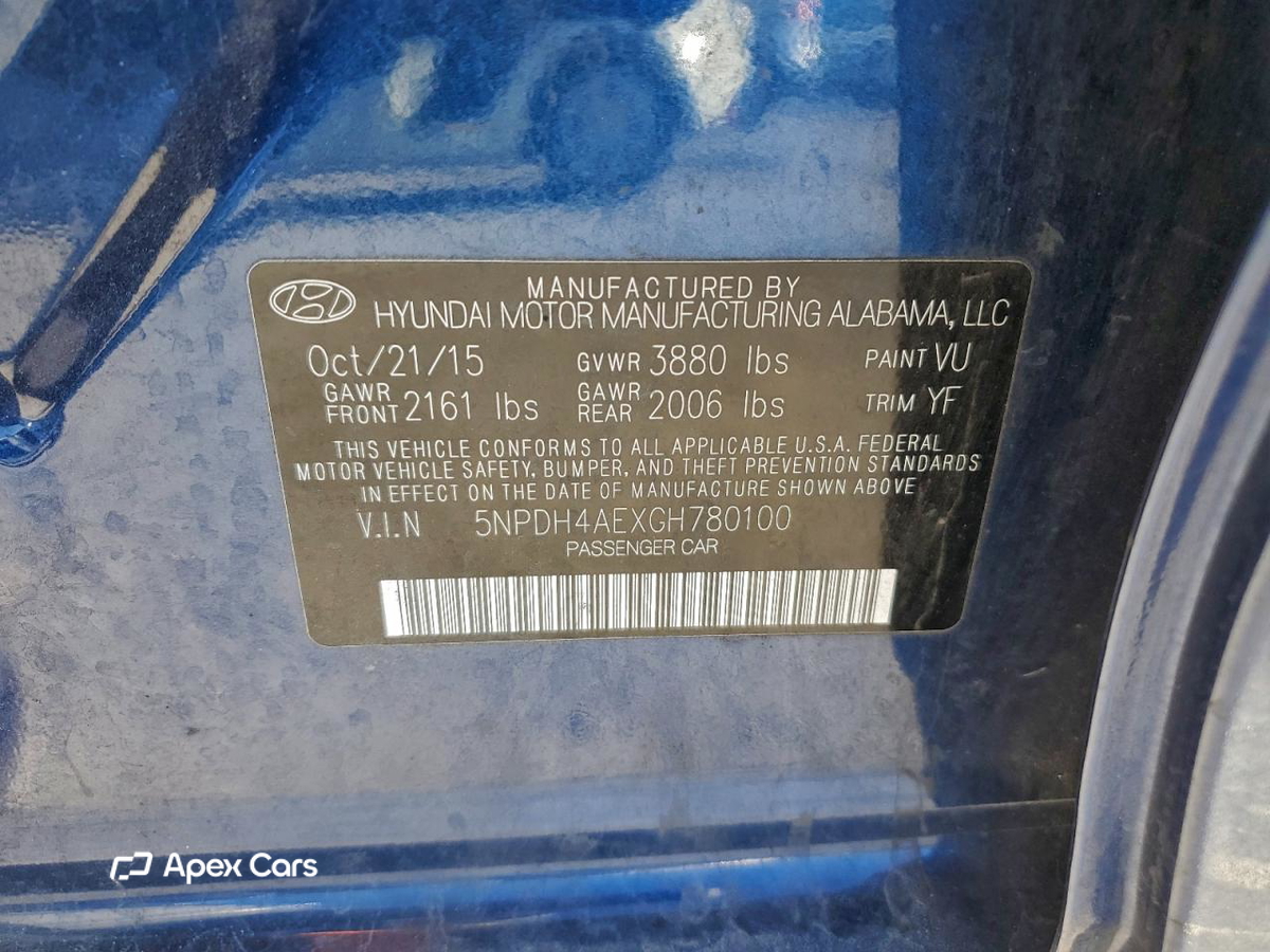 Hyundai Elantra 2016