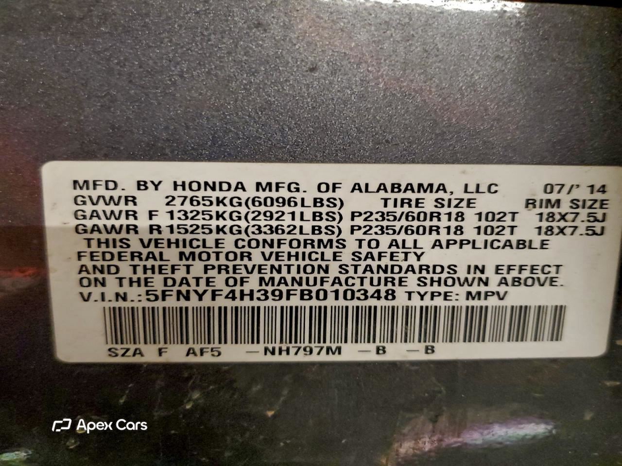 Honda Pilot 2015