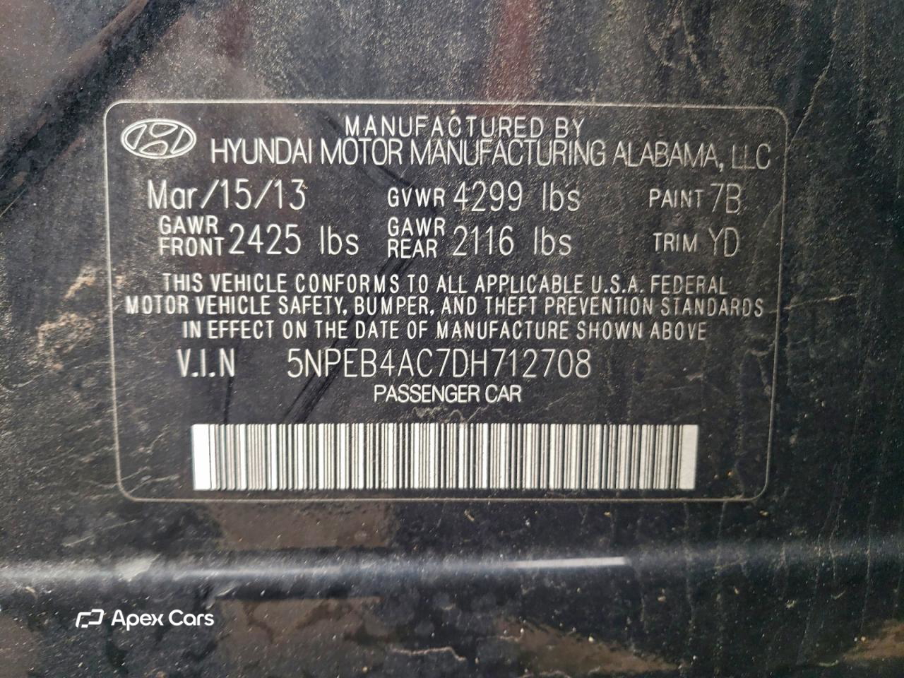 Hyundai Sonata 2013