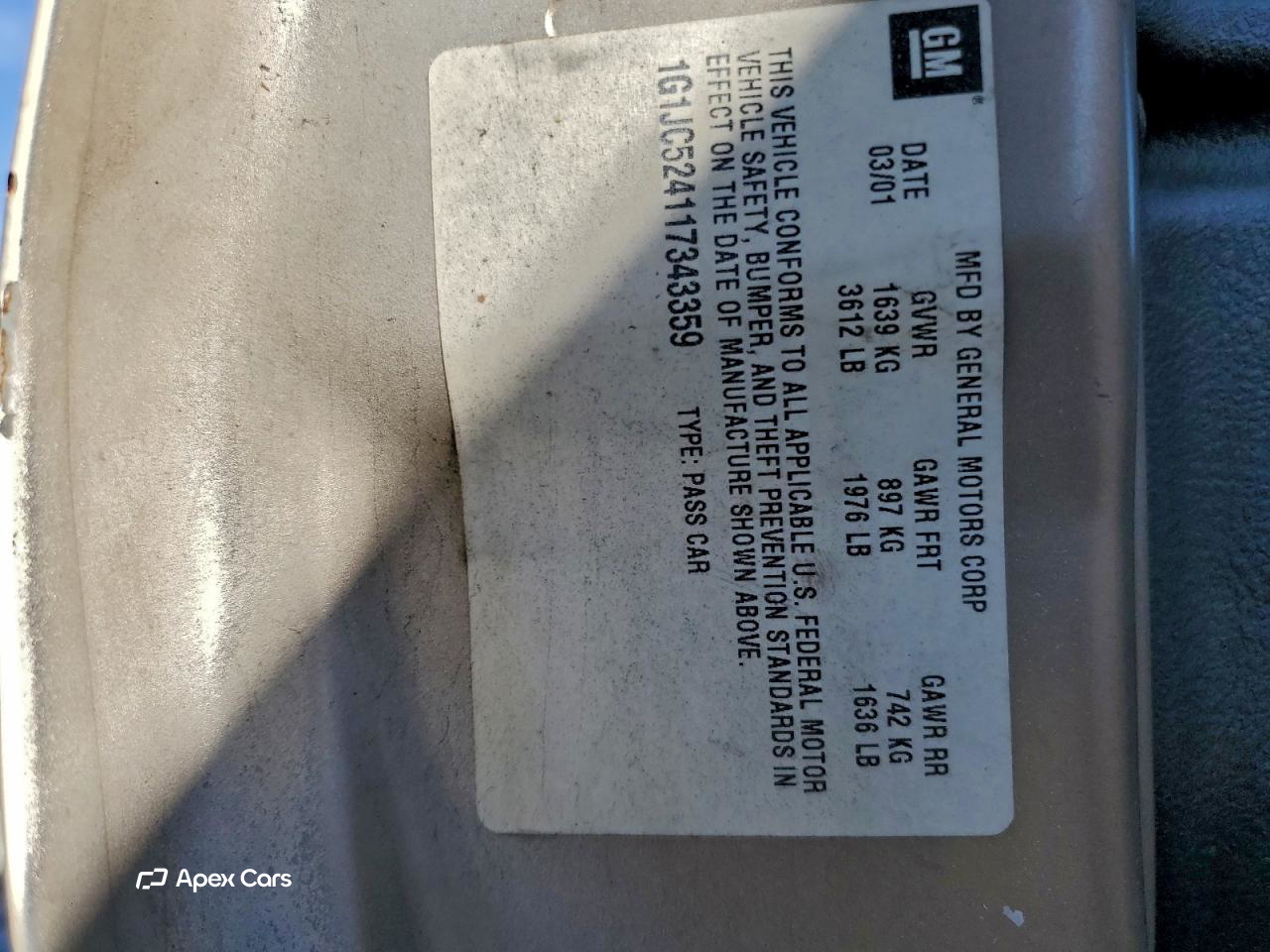 Chevrolet Cavalier 2001