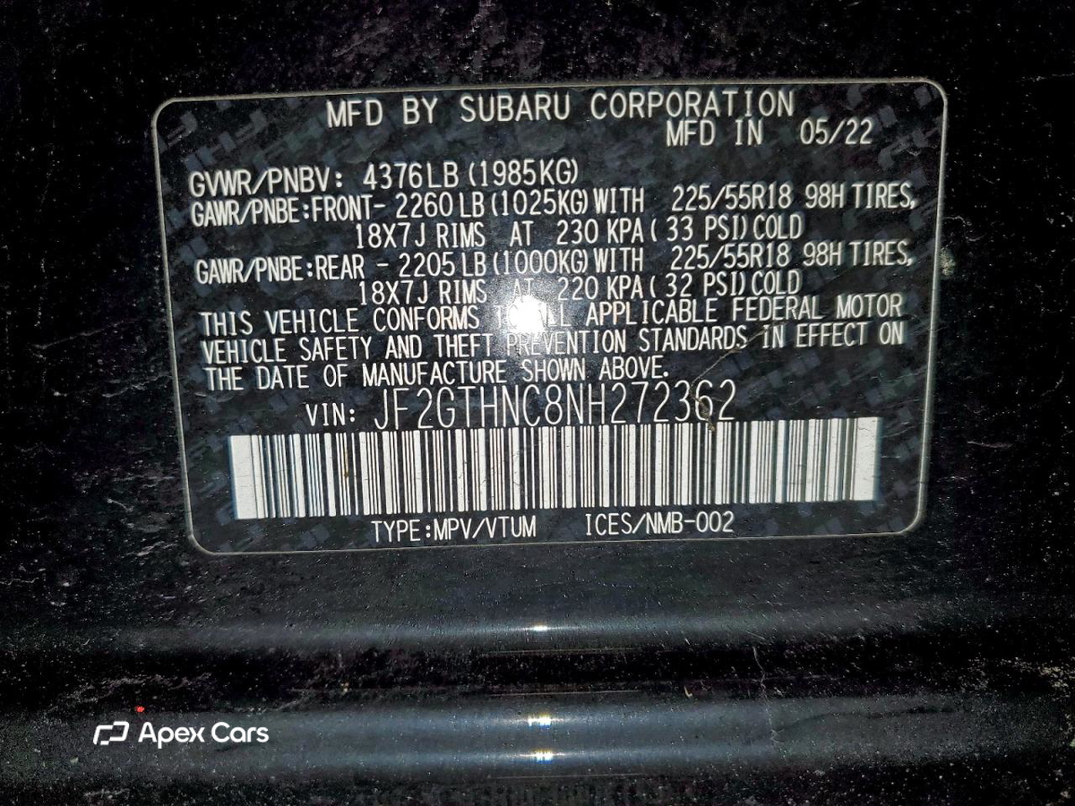 Subaru XV 2022