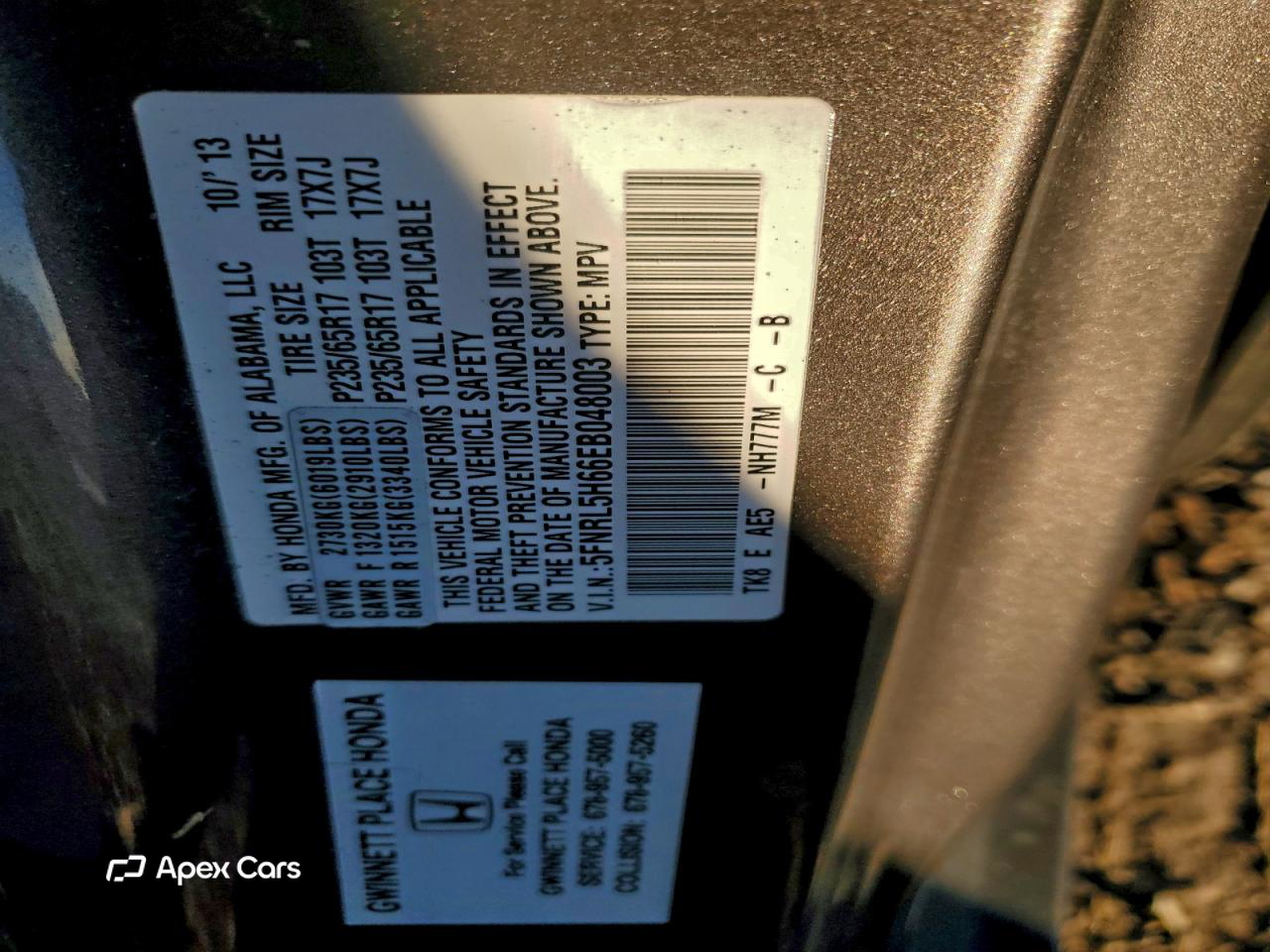 Honda Odyssey 2014