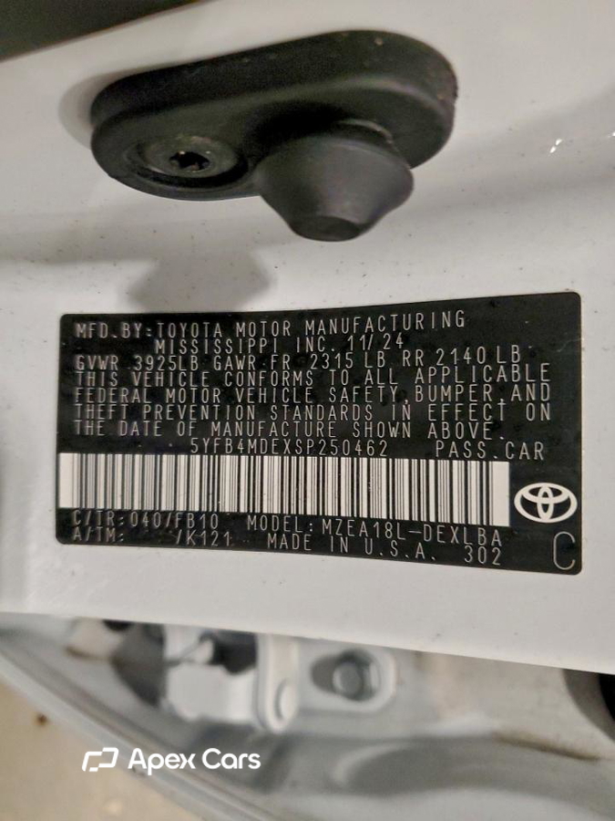 Toyota Corolla 2025