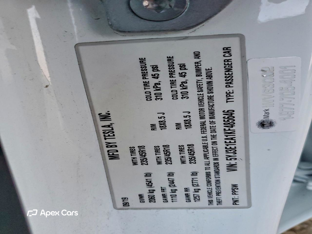 Tesla Model 3 2019