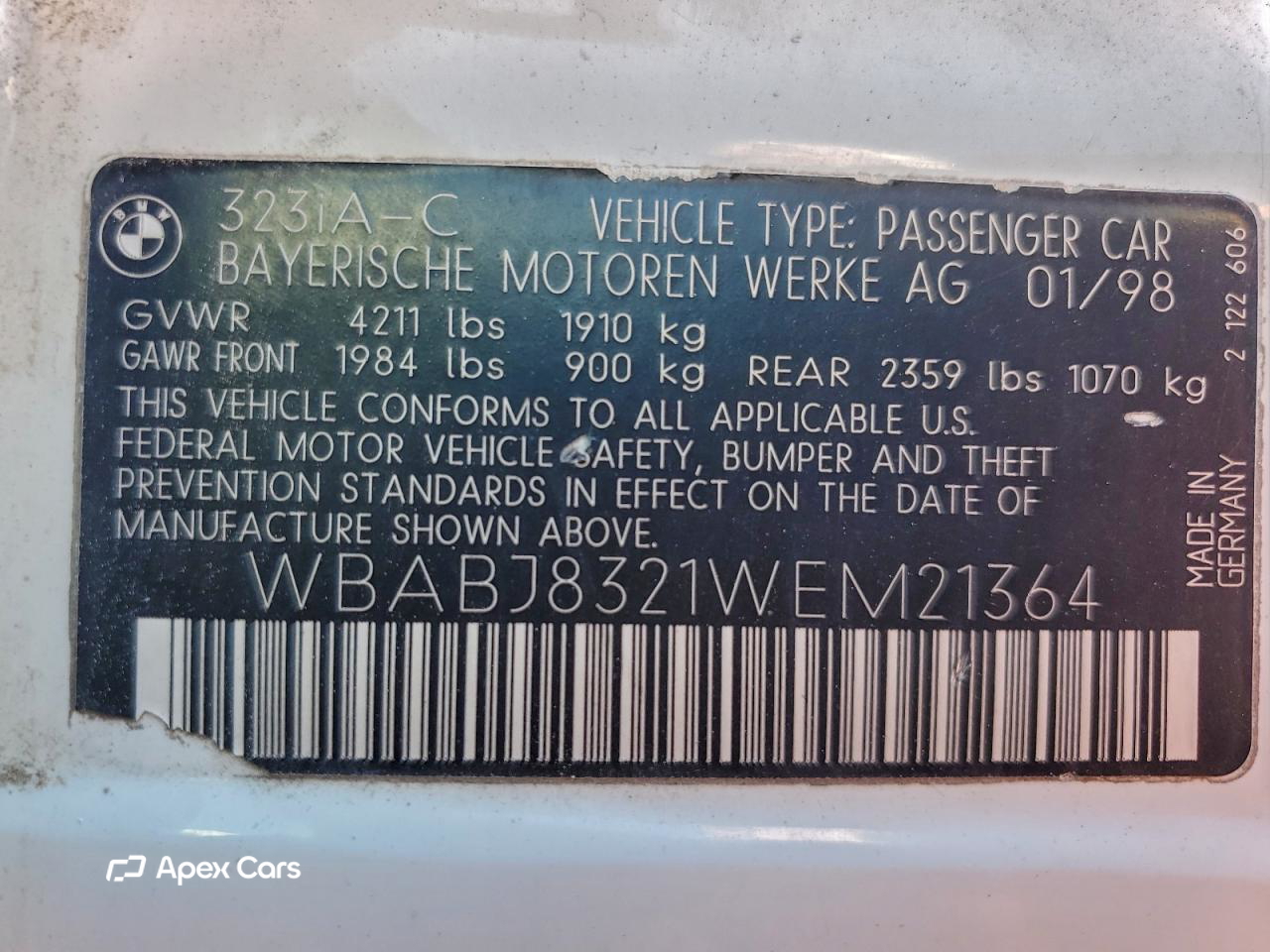 BMW Series 3 1998