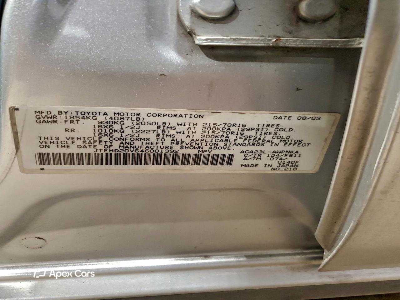 Toyota RAV 4 2004