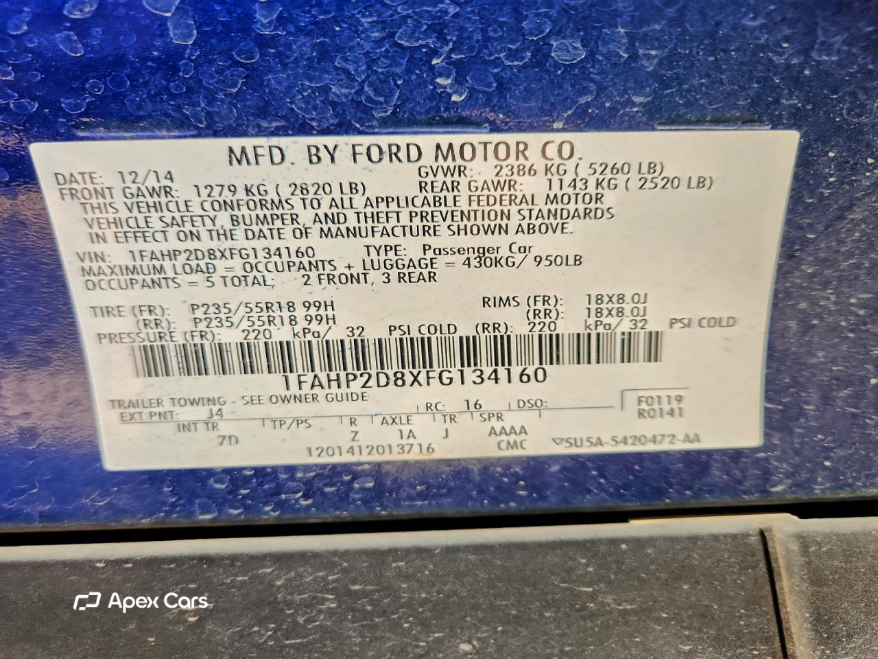 Ford Taurus 2015