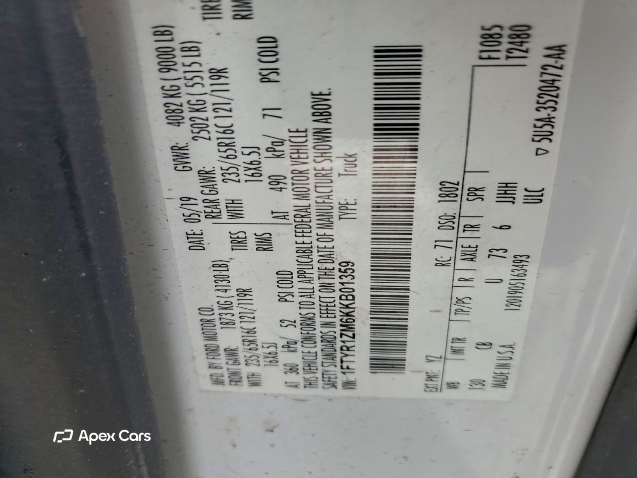 Ford Transit 2019