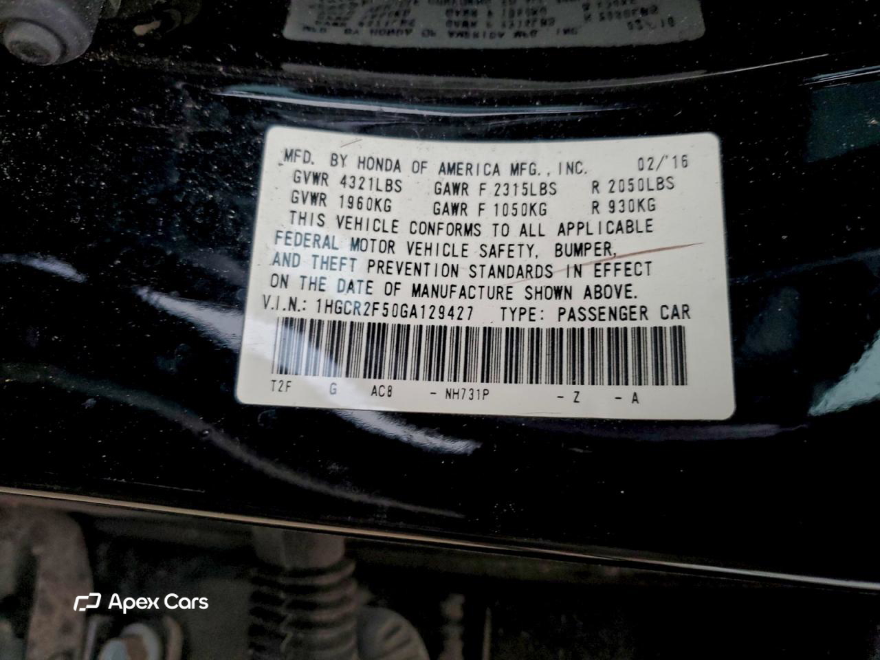 Honda Accord 2016