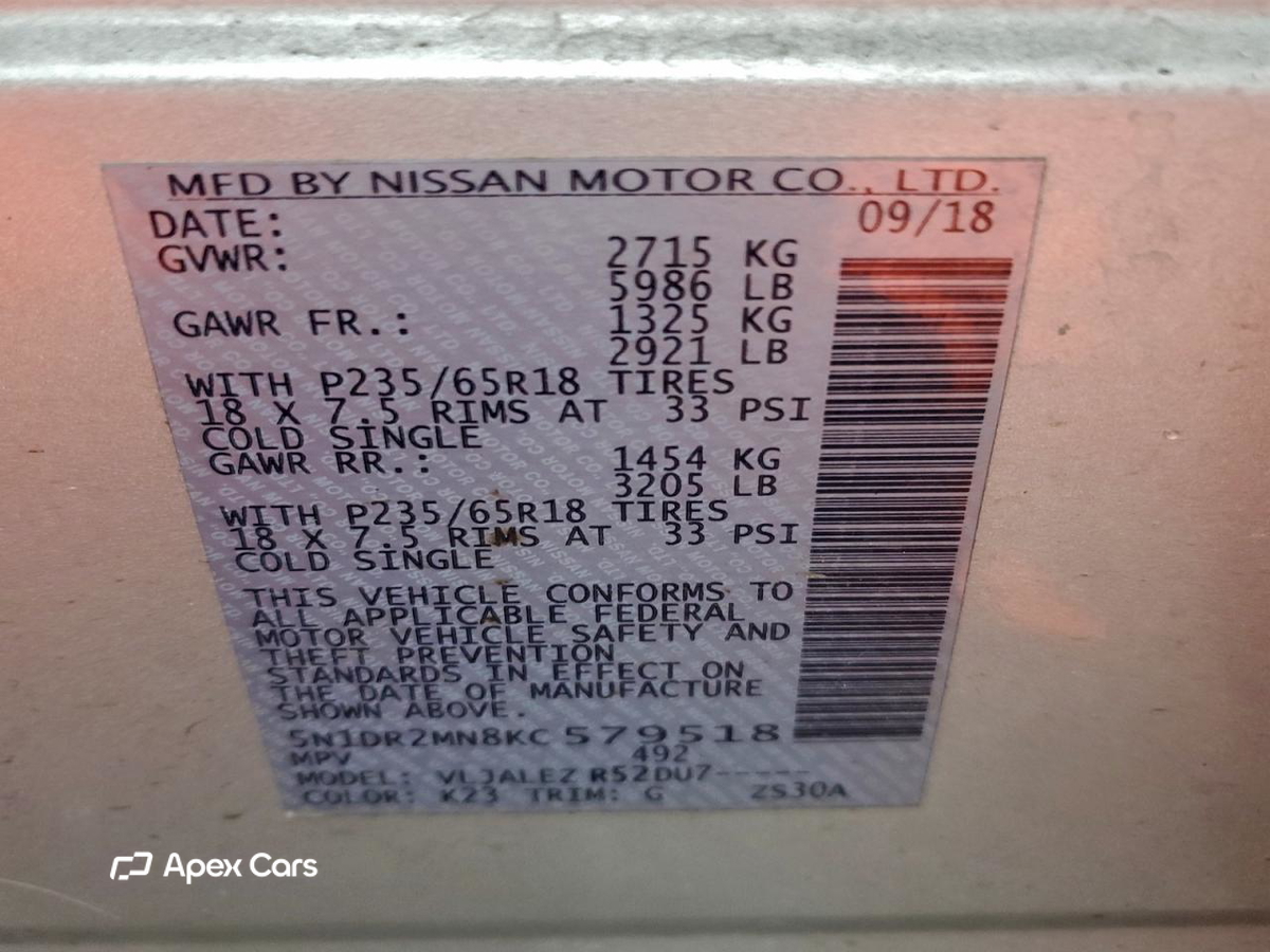 Nissan Pathfinder 2019