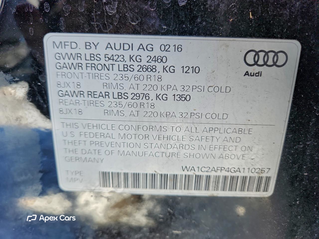 Audi Q5 2016